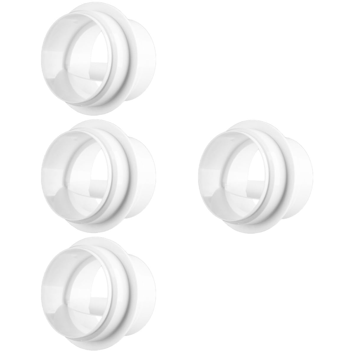 Hemobllo 4stücke Duct Connector Mit Rückflussverhinderer Ventilationssystem Für Klimaanlagen Und Abluftschläuche Material Installieren Langlebig Und Wiederverwendbar