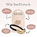 Kitsch Gold Hair Cuff - Metal Ponytail Cuff for Braids, Updos & Everyday Hairstyle | Durable & Elegant Hair Ties | Girl Fashion Accessories - Ideal Gifts For Women - Small, 1pc