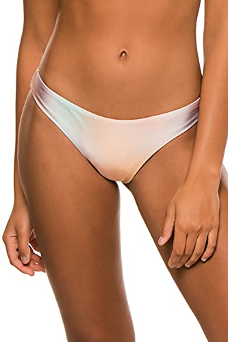 PQ Swim Women's Golden Hour Tie Dye Brazilian Bikini Bottom Golden Hour S