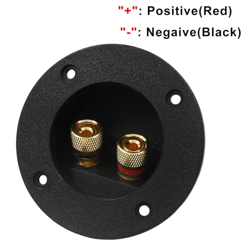 Terminales de caja para altavoz Litoexpe 2 vías redondos 3 pulg miniatura 4