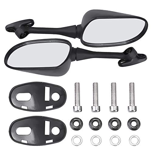 Hoypeyfiy Black Aftermarket Rearview Mirrors Replacement For 2003-2012 Honda CBR600RR 2004-2007 CBR1000RR, Left & Right Motorcycle Racing Mirrors by Hoypeyfiy - Used condition - Image 9