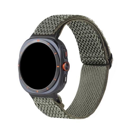 [PLYYQZM] ���[�v�i�C�����X�g���b�v .�ɍ��� Sam su ng Galaxy watch �E���g�� 47 �~�����[�g�������\�ȃi�C�����X�g���b�v�ɓK�p(Army Green)