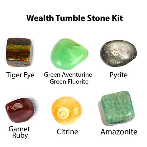 Image of Reiki Crystal Products Certified Natural Crystal Tumble Stone Kit | Multiple Crystal Stone Sets for Meditation, Reiki, Chakra & Spiritual Practices
