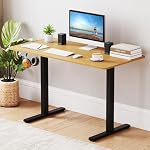 Tangkula Electric Standing Desk Frame, Height Adjustable Computer Desk Base with LED Display & 2 Memory Positions, Ergonomic Home Office Sit Stand Desk Legs for 40"-48" Tabletop