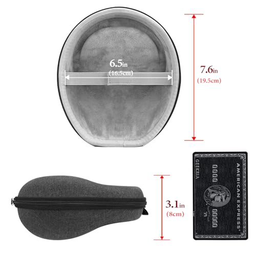 Étui pour casque Geekria Shield rigide compatible Sony et Sennheiser noir
