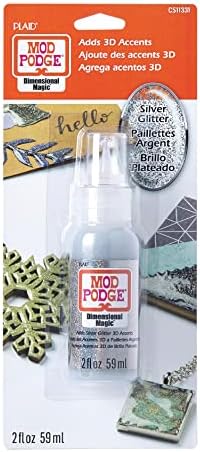 Mod Podge PECS11331 Dimensional Magic Glitter, Silver, 2 oz.,CS11331