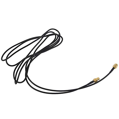 Tuesoa WiFi Antenne Verlängerung Kabel RP-SMA Männlich Zu RP-SMA Weiblich Steckverbinder Adapter Rg174 2M