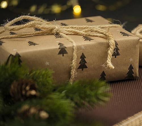 AiduduPet Fio De Juta 4 Mm, Corda Natural Trançada 99,5 Metros, Marrom, Grosso E Resistente, Cânhamo