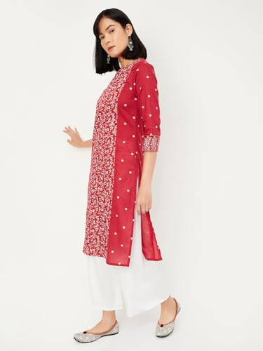 Image of Max Women's Cotton Regular Fit Casual Kurta