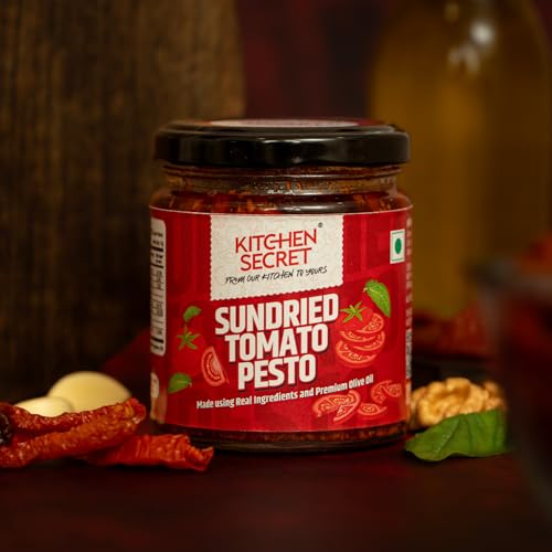 Image of Kitchen Secret Pasta & Sauce Combo | Penne Pasta 500g + Red Pesto Sauce 100% Durum Wheat | No Maida, Egg Free, Trans Fat Free | Easy To Cook Tasty Italian Dish Anytime (Combo Pack)