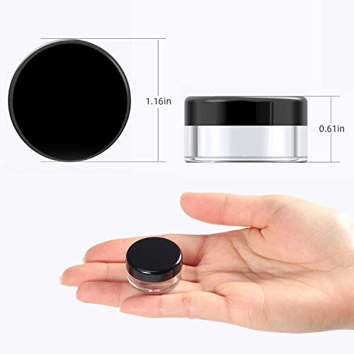60 Stück Döschen, PAMIYO 5ml Leerdose klarer Tiegel, Cremedose Leer Transparent Tiegel mit Schraubverschluss Reise… – Bild 7