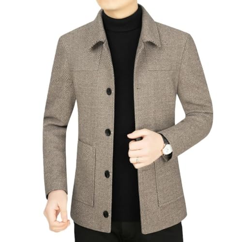 Blazer en laine pour homme veste de printemps décontractée à revers