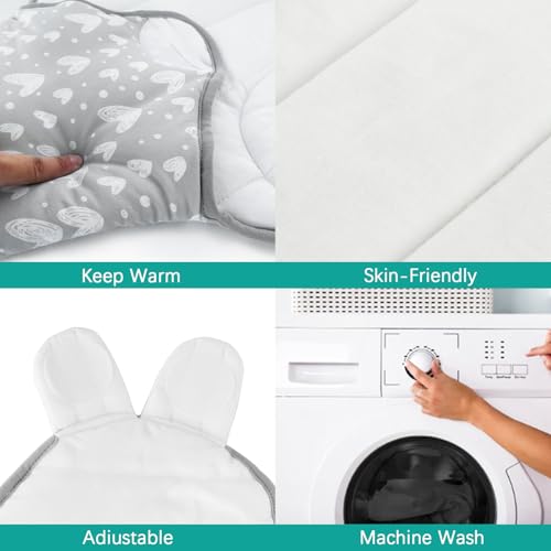 Image of Biloban Quilted Baby Swaddles 0-3 Months 2 Pack, Warm Quilted Baby Swaddle
