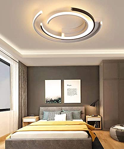 Chandelier LED dimmable plafonnier moderne en métal avec télécommande pour salon - 4