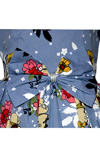 Image of Casual Frock for Baby Girls,Blue Printed and Olive Printed,Pack of 2