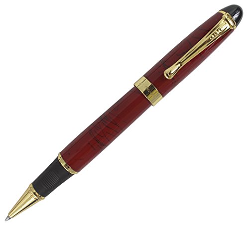 Abcsea Classic Style Rollerball Pen Golden Trim - Herbs Red #TOP4