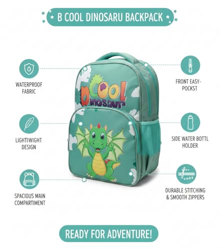 Image of Stylbase Cartoon Printed School Bag for Boys and Girls | Waterproof Backpack Bag for Travelling Sports | Kids Bag Ideal for UKG Nursery 1st Class | School Bags for 5 7 Years 15 Inches