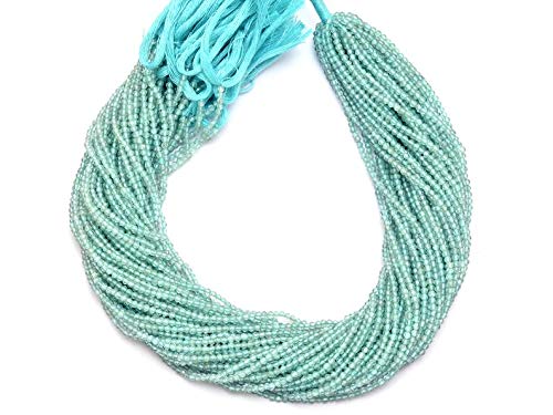 Apatite bleu de mer perles à facettes 2mm pour fabriquer des bijoux fins uniques