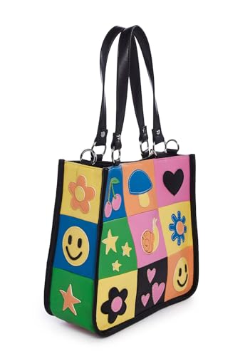 Bolsa Tote Happy In My Mind de piel vegana miniatura 3