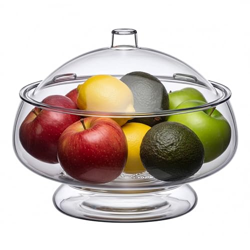 Amazing Abby - Ice Bed - Acrylic 5-Quart Salad Bowl with Built-in Ice Base and Lid, Plastic Clear Serving Bowl with Integrated Servers, Keeping Salad Cold and Fresh for Party, Picnic, Outdoor Dining by Amazing Abby - Image 7