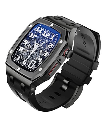 PEIPEIJIA Rp`u AbvEIb` oh 44mm op[P[Xt ȃY ubNtbfS xh ̌^ X|[coh Apple Watch oh G-shock  Ռ z ϋv h~ iWatch V