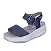 MBT Manni 2 W, Sandalias con Punta Abierta para Mujer, Azul (Dk...