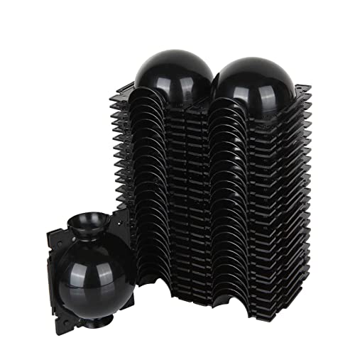 EATHEATY 30 Pcs Air Layering Pods - Reusable Plant Root Growing Box - High Pressure Propagation Ball Grafting Device - Botany Root Controller for Various Plants Asexual Reproduction Black