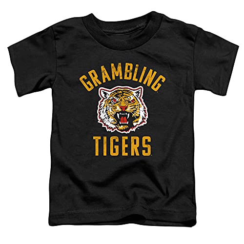 Grambling State University Official Tigers Logo Unisex Toddler T Shirt,Black, 3