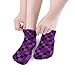 LITPUZC Women's Fashion Ankle Socks Funny Running Low Cut Socks Buffalo Plaid Proton Purple Tartan No Show Athletic Sock Soft Breathable Crew Sock 5 Pairs