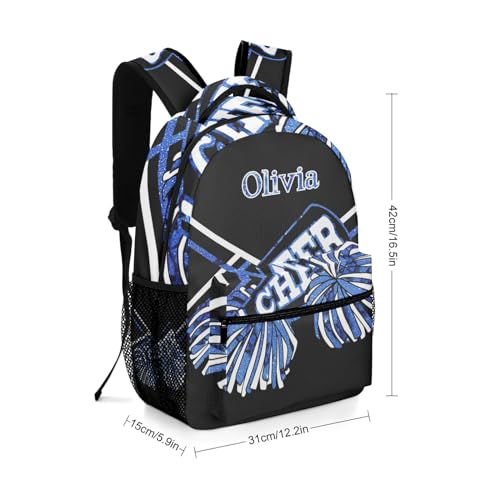 Blue Cheer Custom Text Name Unisex Daily Bag Multi-Function Casual Sport Backpack2