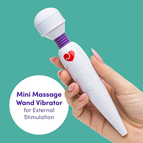 Lovehoney Deluxe Rechargeable Mini Massage Wand with Ergonomic Handle - Rechargeable - White
