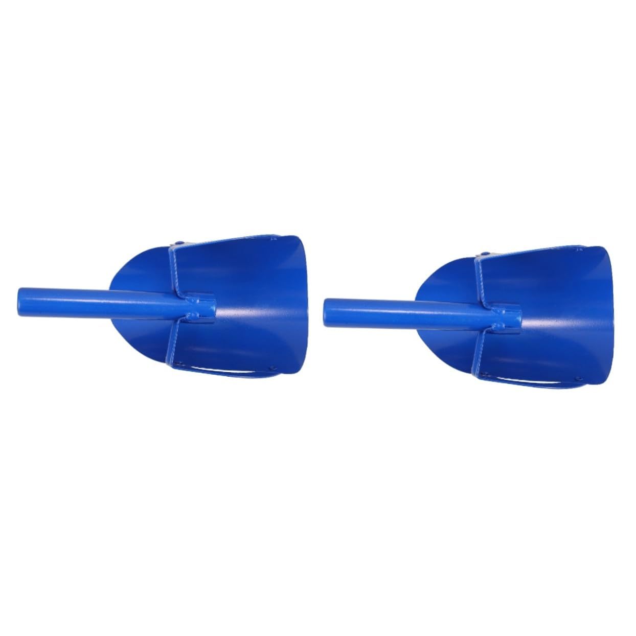 2 Piezas Azada De Acero Al Carbono Suciedad Herramientas De Jardinería Pala De Jardinería Chaquetas Portátil Pala para Macetas Pala De Mano Azada De Césped Cazo Acero Carbono Azul