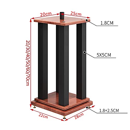 BTZHY Speaker Stands,2 Pack Bookshelf Metal Steel Frame Support, Holds Satellite and Small Bookshelf Speakers