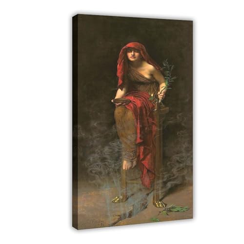 Toile Prêtresse de Delphes John Collier pour créer une ambiance mystique dans votre salon
