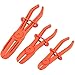 Juvale 3 Pack Hose Clamp Pliers - Pinch Pliers - Line Clamps for Brake Hoses, Fuel Hoses, Gas Lines, Coolant Hoses, Radiator Hoses, Most Flexible Hoses, Red