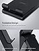 Lamicall Adjustable Cell Phone Stand - Foldable Portable Holder Cradle for Desk, Desktop Charging Dock Compatible with Phone 12 Mini 11 Pro XS Max XR X 8 7 6S Plus Galaxy S10 S9 S8 Smartphones Black