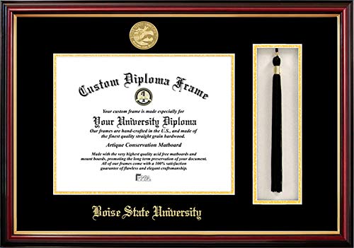 Campus Images Boise State University 11 x 8.5 Inches Tassel Box and Diploma Frame