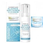 60ml Aligner & Retainer Cleaner Foam,Clear Solution for Mouth Guards,Freshening Mouth Guard & Teeth Cleaner,Whitening Teeth Cleaning Tools,Ideal for Teeth Alignment,Easy to Use,Fresh