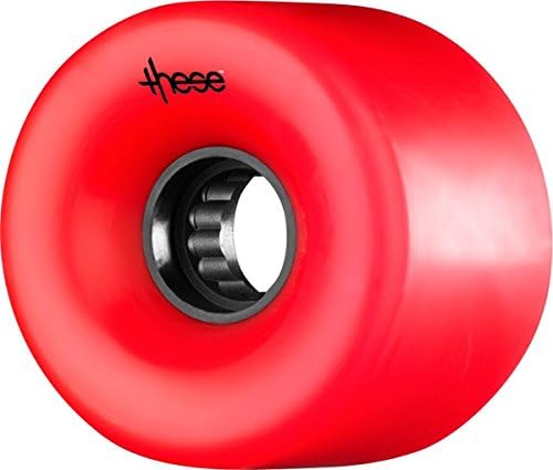 These Trucks ATF-327 Centerset Red / Black Skateboard Wheels Center Set - 69mm 82a (Set of 4)