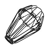 Abat-jour cage métallique : protège l’ampoule des dommages et des obstructions et concentre la lumière pour une suspension