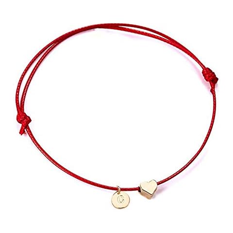C Letter Coin Love Heart Bracelet for Women Men's Fashion Charm Braided Love Bracelet Heart Gold Plated Bangle Jewelry Gift Cover