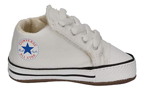 Converse Baby-Boy's Chuck Taylor All Star Cribster Canvas Color Sneaker, White/Natural Ivory/White, 3 M Us Infant #TOP3