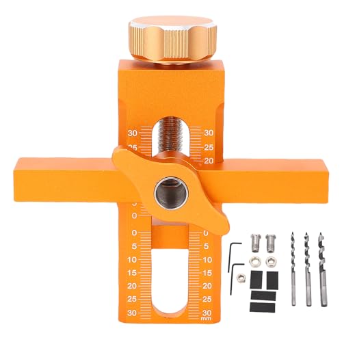 Marhynchus Schranktür Montage -Jig Aluminiumlegierung Einstellbarer Arm Installation Kit 6mm 8mm 10 Mm Bit für Küchenbadgarantschränke Geeignet
