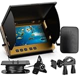 Underwater Fishing Camera,4.3inch IPS Monitor,65ft Cable 220° Ultra Wide Angle 21pcs IR Lights with Night Vision,Portable Storage Bag,5000mAh Fish Finder for Ice Fishing,Lake,Boat,Kayak