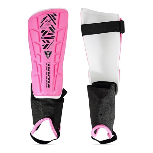 VIZARI Malaga Soccer Shinguard | Durable Soccer Shin Guard with Tough Protection & Elastic Straps | Breathable, Moisture-Wicking Youth Soccer GearProduct