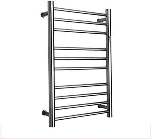 with A Timer, 10 Bar Wall Mount Electric Heated Towel Rack, 304 ...