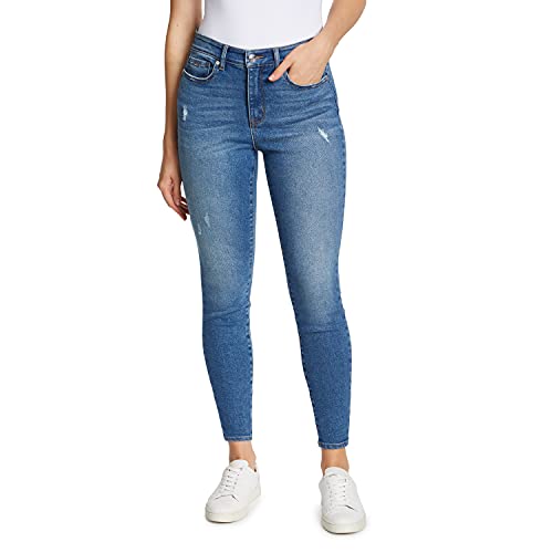 Jean skinny Jules Nine West taille haute pour femme coupe courte 12 Short