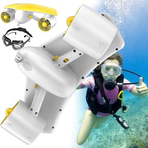 Hoiaost Professional Dual Motor Underwater Scooter for Adults - 3-Speed Diver Propulsion Vehicle,with 6000mah Battery,60min Runtime,Waterproof Camera Mount | Portable Sea Scooter,for Snorkeling
