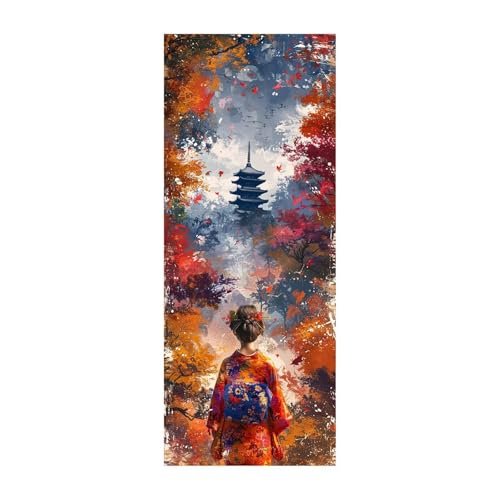 5D Diamond Painting Kits Femmes japonaises, DIY Broderie Diamond Painting Kit Complet pour Adultes Arbre, Peinture Numero Diamant Strass Point de Croix Artisanat Set, Cadeau Femme 50 x 130cm ZSDH-2284