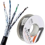 cable ethernet petite longueur BOBINE 50 MÈTRES NOIR - Longueur généreuse pour installations étendues, couleur noire discrète, certifié pour applications réseau haute vitesse intérieures et extérieures